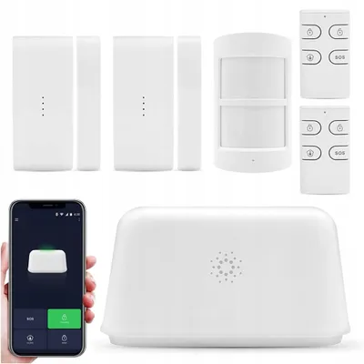 Obrázok produktu pre Bezdrôtový Alarmový Systém S Wifi Diaľkovým Ovládačom A Aplikáciou – Ochrana Domu A Kancelárie
