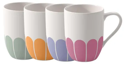 Produktbild von Villeroy & Boch Fleur Couleur Henkelbecher 0,29l Set4