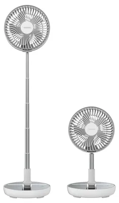 Zdjęcie produktu dla Cecotec 08224, Wentylator domowy z łopatkami, Biały, Podłoga, 20 cm, Przyciski, Bateria