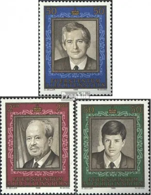 Produktbild von Briefmarken Liechtenstein 1988 Mi 942-944 (kompl.Ausg.) gestempelt 50 Jahre Regentschaft