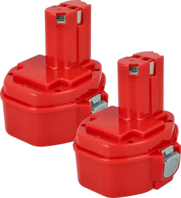 Produktbild von vhbw 2x Akku kompatibel mit Makita 6339DWDE, 6336DWDE, 6336DWBE, 6337DWAE, 6337D, 6337DWDE, 6337DWFE, 6337DWDESP Werkzeug (3000 mAh, NiMH, 14,4 V)