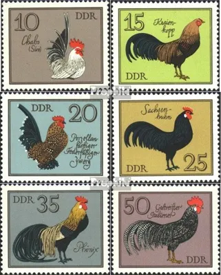 Produktbild von Briefmarken DDR 1979 Mi 2394-2399 (kompl.Ausgabe) gestempelt Geflügelrassen