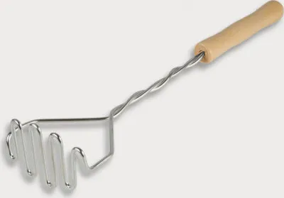 Produktbild von Kartoffelstampfer, mit Metallwellen aus Holz 36 cm