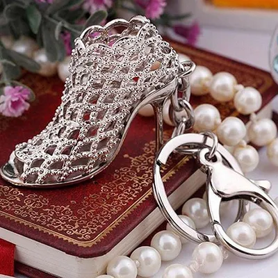 Produktbild von Mode Ausschnitt High Heel Schuh Anhänger Schlüsselanhänger Tasche Ornament Schlüsselanhänger Schlüsselanhänger