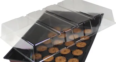 Produktbild von Winhager Anzucht-Gewächshaus Maxi 23,5 x 35 x 11 cm + 24 Quelltabs