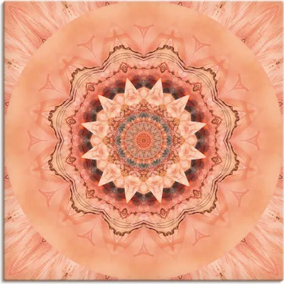 Produktbild von ARTland Leinwandbild Mandala Barmherzigkeit Größe: 40x40 cm