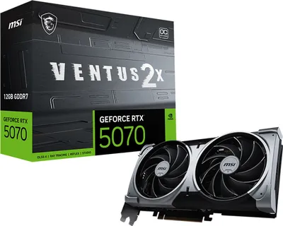 Image de MSI RTX5070 Ventus 2X OC 12GB GDDR HDMI 3xDP - Grafikkarte - 12.288 MB (V532-003R)