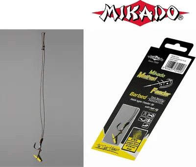 Produktbild von 8 x "MIKADO METHOD FEEDER" Haken Rig `s mit Quick Stop und geflochtener Schnur 8 /Ø0,14mm /9,7kg