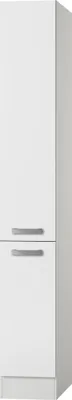Produktbild von Optifit Apothekerschrank Oslo214 BxTxH 30 x 57,1 x 206,8 cm weiß matt zerlegt KUOS HFZ306-9+