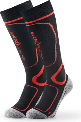 Produktbild von Black Crevice Skisocken black/red 31-34