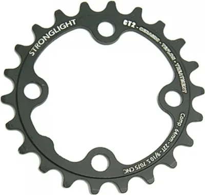 Image de Stronglight plateau Ct2 noir 64mm cr. 22 dents