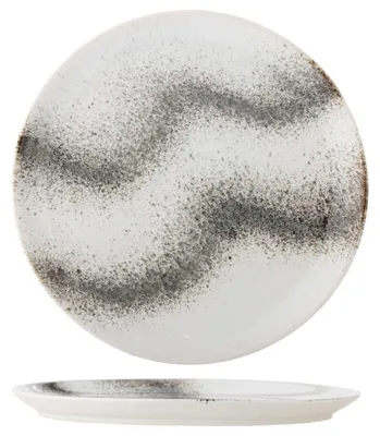 Produktbild von Bloomingville Essteller PAULA Grau Weiß 26 cm Keramik Teller