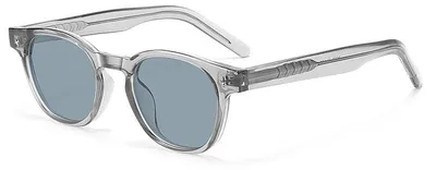Image de VeyRey Lunettes de soleil polarisées Aiyou transparentes-monture grise verres noirs Universelles