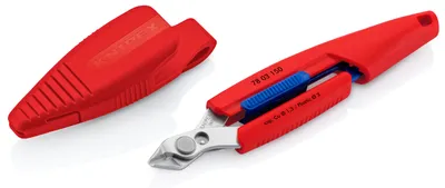 Produktbild von KNIPEX 78 03 150 V01 Slim Knips 150 mm mit Holster INOX-Chirurgenstahl