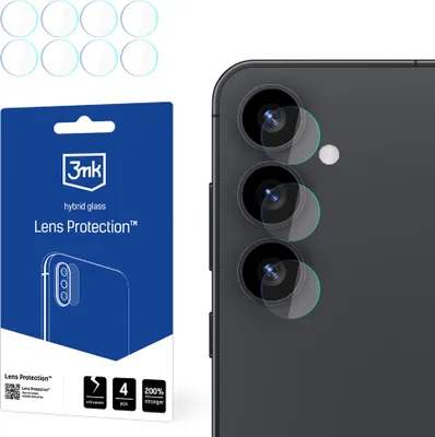 Image de 3mk verre hybride Lens Protection pour Samsung Galaxy S25+Lentille de l'appareil photo 0,16mm 6H (4 pièces)