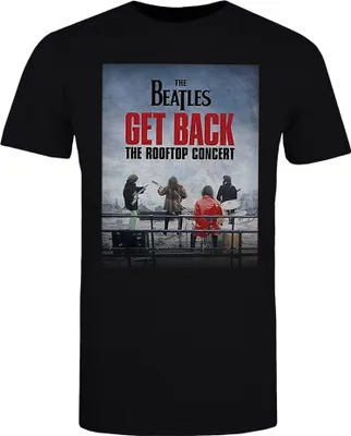Produktbild von The Beatles - "Rooftop Concert" T-Shirt für Herren/Damen Uni RO4836 (L) (Schwarz)