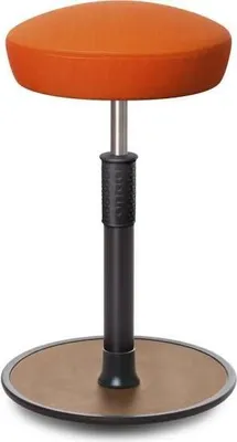Produktbild von Sitz- Stehhocker Free Tall Hutsitz kvadrat Remix Orange schwarz /Natur.