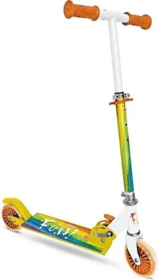 Immagine prodotto di Monopattino, 2 ruote, pieghevole, Mondo Rainbow Arc-en-ciel, piatto in alluminio, ruote da 12 cm, ABEC-5, max 50 kg