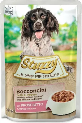 Produktbild von STUZZY Chunks with ham - nassfutter für Hunde - 100 g