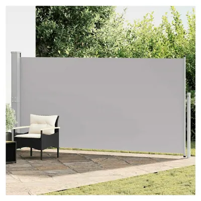 Produktbild von Ausziehbare Seitenmarkise 160x500 cm Grau für den Außenbereich, Gärten und Innenhöfe