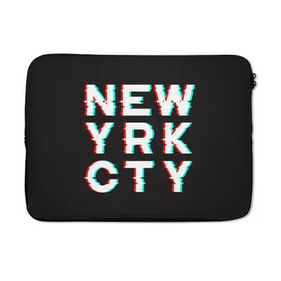Produktbild von MuchoWow® Laptop Hülle 14 ZollNew York - Stadt - Rot Laptoptasche - Laptoptasche - Stoßsicher - Schutzhaube