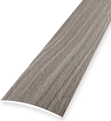 Produktbild von Übergangsschiene 4 x 30 x 2700 mm Übergangsprofil Übergangsleiste Aluminium eloxiert Glatt Selbstklebend Eiche grau Küberit