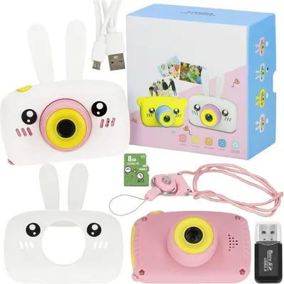 Productafbeelding van Digitale kindercamera 40MP, 8GB, SPRINGOS MINGO, wit-roze