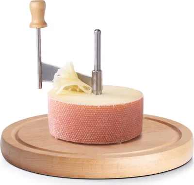 Image de COUPE-FROMAGE Bois Coupe-fromage GIROLLE Râpe à fromage Chocolat ZELLER Cheese 22 cm