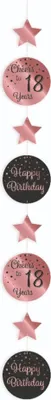 Produktbild von Paperdreams Hängegirlande rosa schwarz – 18