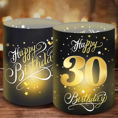 Productafbeelding van Windlichtset - 12-delig voor tafeldecoratie - geschikt voor feestelijke gelegenheden - bevat 12 stuks
