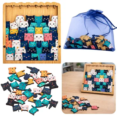 Productafbeelding van Houten puzzel Kittens Educatieve puzzel Frametas 62-delig.