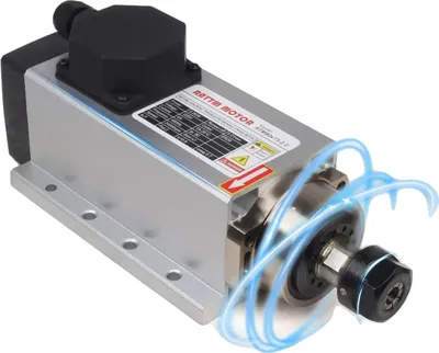 Obrázok produktu pre Motor štvorhranného vretena CNC, rýchlosť 24000 ot/min, vzduchom chladený systém, len vreteno