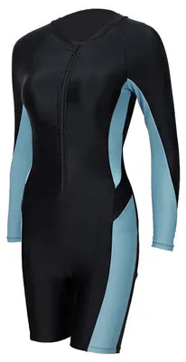 Produktbild von Beachkini Bademode Damen Boyleg Einteilig Badeanzug für Frauen LangeÄrmel-Badean