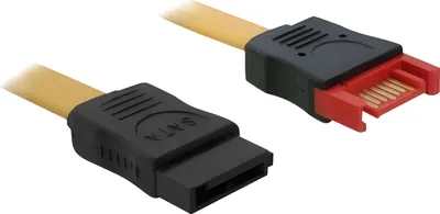 Zdjęcie produktu dla DeLOCK 0.5m SATA III, 0,5 m, Męska/Żeńska, Brązowy