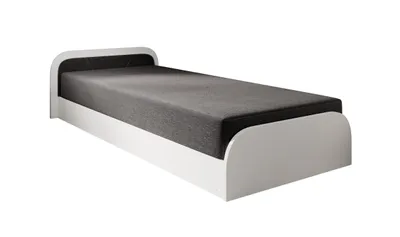 Obrázok produktu pre OXM posteľ 90 Parys - ľavá verzia Sawana05-biela 90 x 55 x 195 cm