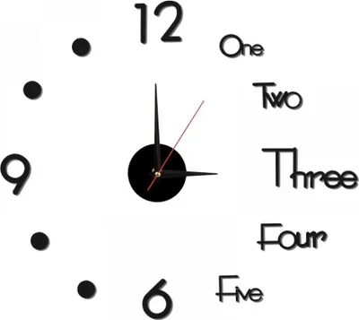 Produktbild von Nachtlicht-Wanduhr, rahmenlos, dekorativ, leuchtend, geräuschlos, für Wohnzimmer und Schlafzimmer