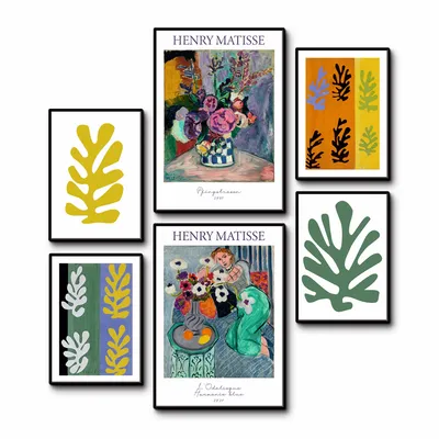 Produktbild von ARTland Matisse Collage Größe: 6tlg. 4xDIN A4 / 2xDIN A3