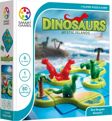 Produktbild von SmartGames Dinosaurs Mysterious Islands, 6 Jahr(e), Mehrfarbig