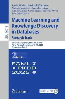 Immagine prodotto di Machine Learning and Knowledge Discovery in Databases. Research Track