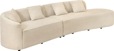 Produktbild von riess-ambiente Sofa ATELIER L 330cm beige Bouclé XXL-Couch Nosagfederung inkl. Kissen