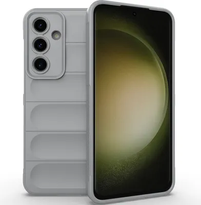 Produktbild von Handyhülle für Samsung Galaxy S24 FE Weich TPU Silikon Stossfest Anti-rutsch Hülle Grau
