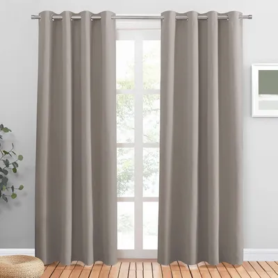 Imagen del producto de DANCE: Cortinas opacas que bloquean la luz - Cortinas con aislamiento térmico - Elegantes - Ideales para salón o dormitorio, con ojales