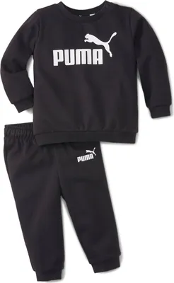 Produktbild von PUMA Essentials Minicats Baby Jogginganzug mit Rundhalsausschnitt, Schwarz, Jogginganzug, Baby (0 - 2 Jahre), Männlich, Abbildung, 92 cm