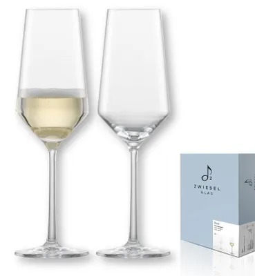 Champagnergläser PURE 2er-Set 297 ml Kristallglas spülmaschinenfest