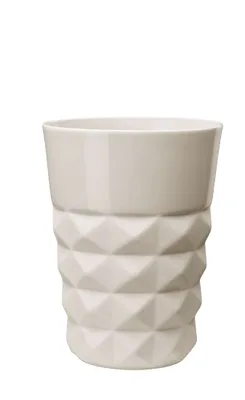 Produktbild von ASA Vase, natur FACETTE D. 16,5 cm, H. 22 cm, Handarbeit, Steinzeug 87003611