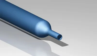 Produktbild von Cimco Schrumpfschlauch 2:1, blau, dünnwandig, Ø 9,5/4,5 mm, Packung mit 1 Stk.