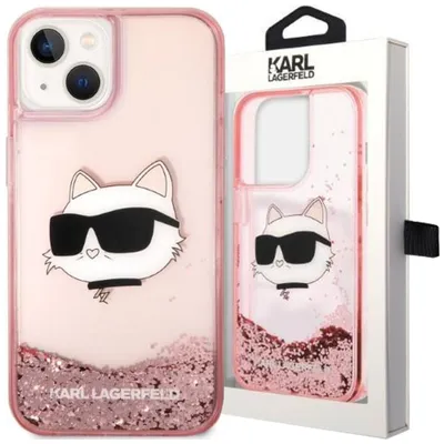 Produktbild von Karl Lagerfeld Klhcp14Mlnchcp Iphone 14 Plus 6.7"" Różowy/Pink Hardcase Glitter Choupette Kopf