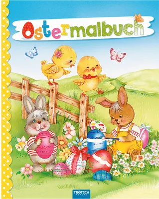 Obrázek produktu pro Velikonoční omalovánky – zajíček/kuřátko, 16 stran, 17 x 21 cm
