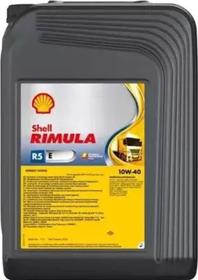 Produktbild von SHELL Rimula R5 E für 10W-40 20 Liter Motoröl Motorenöl Teilsynthetisch CUMMINS CES 20078 Mack EO-M Plus MAN M 3275-1 228.3 RLD-2 VDS-3 Öl