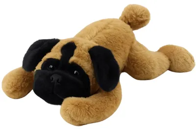 Produktbild von Plüschtier Kuscheltier Mops liegend Braun 40cm